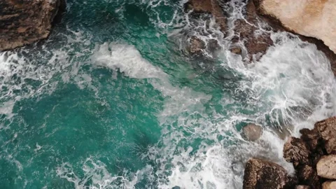 Blue ocean and rocks Stock Footage 233223199