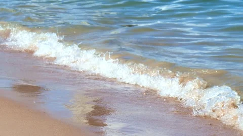 Blue Ocean Beach Summer Sky Tropical Nature Video stock 335333307