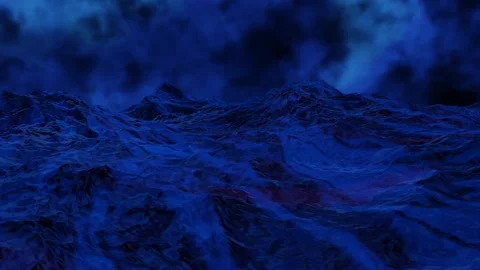 A blue ocean in dark night Video stock 276497006