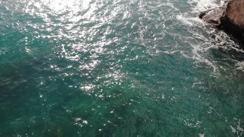 Blue ocean drone view Stock Footage 233223665