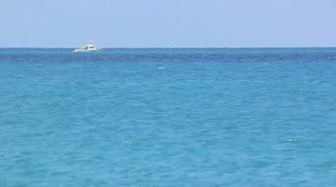 Blue ocean Video stock 8947917
