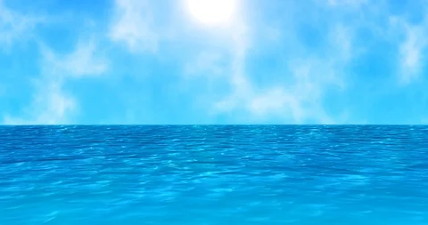 Blue ocean landscape. Stock Footage 129703851