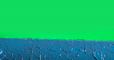 Blue ocean ripple texture movement spinning against green screen and black bg Stock Footage 154328341