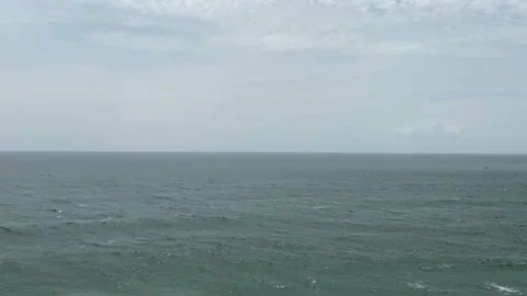 Blue ocean with sky background, nature view Stock Footage 167695850
