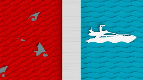 Blue ocean strategy Stock Footage 43425057