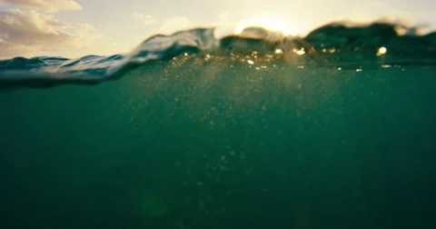 Blue Ocean Sunset Stock Footage 65026527