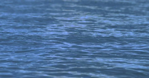 Blue ocean surface and slow motion waves. Stock Footage 144239947