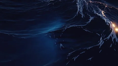 Blue Ocean Surface Stock Footage 255119658