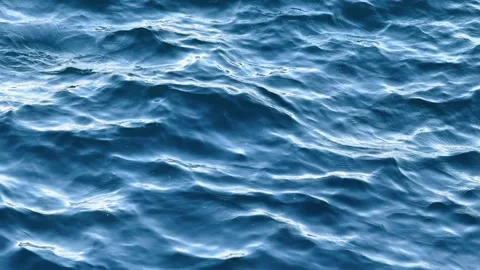 Blue ocean surface with gentle moving waves and natural water texture 스톡 동영상 327249159