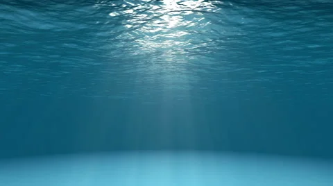 Blue ocean surface seen from underwater Stock Footage