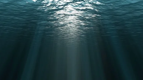 Blue ocean surface seen from underwater, concept of travel Stock Footage 113038721