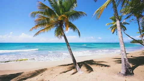 Blue ocean under blue cloudy sky.  Stock Footage 220416494