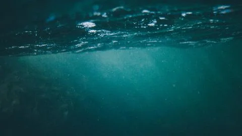 Blue ocean water Stock Photos