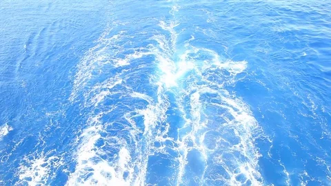 Blue ocean water surface Stock Footage 71484341