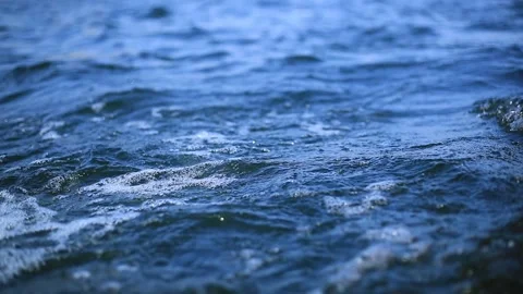 Blue ocean wave close up video footage . Stock Footage 169497724