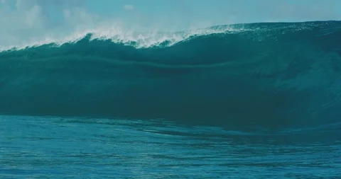 Blue Ocean Wave Stock Footage 133387908