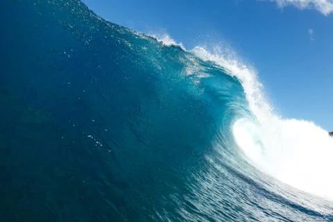 Blue ocean wave Stock Photos