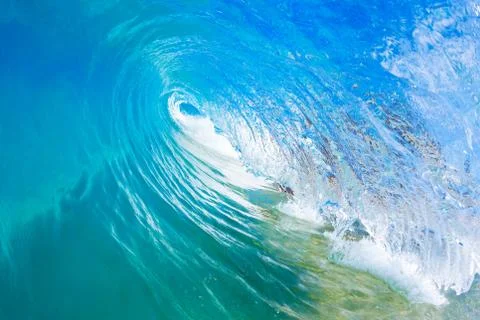 Blue ocean wave Stock Photos