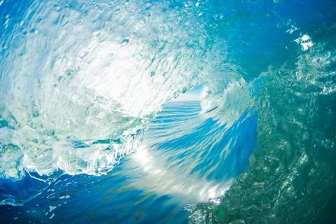Blue ocean wave Stock Photos