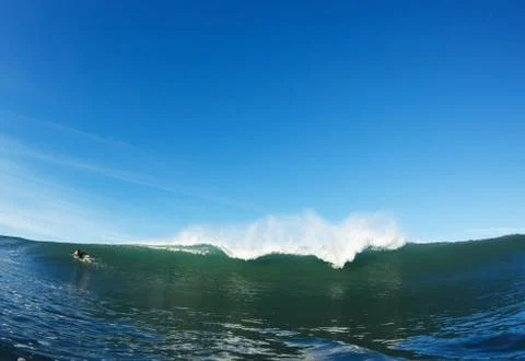 Blue ocean wave Stock Photos