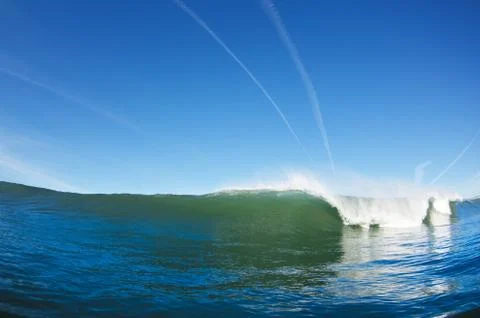 Blue ocean wave Stock Photos