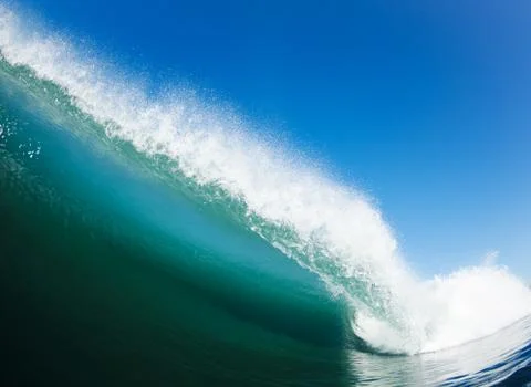 Blue ocean wave Stock Photos
