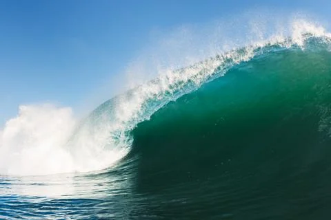 Blue ocean wave Stock Photos