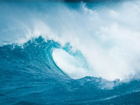 Blue ocean wave Stock Photos