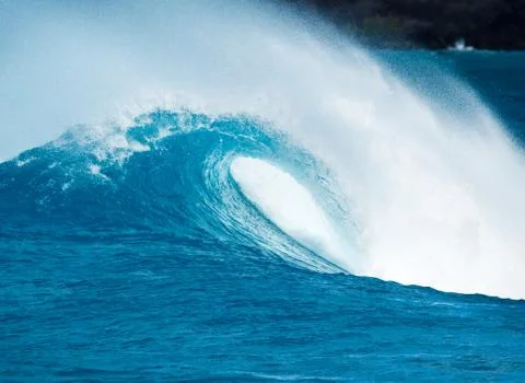 Blue ocean wave Stock Photos