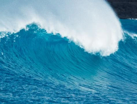 Blue ocean wave Stock Photos