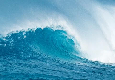 Blue ocean wave Stock Photos