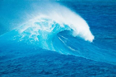 Blue ocean wave Stock Photos