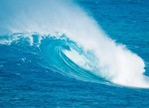 Blue ocean wave Stock Photos