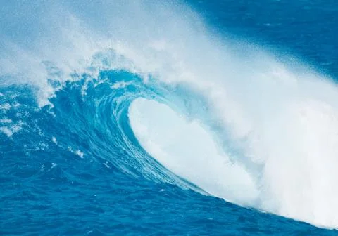 Blue ocean wave Stock Photos