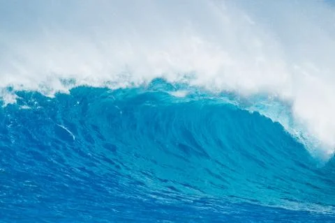 Blue ocean wave Stock Photos