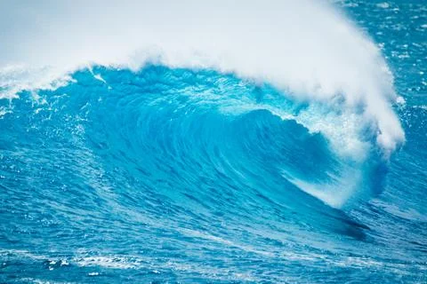 Blue ocean wave Stock Photos