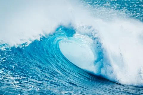 Blue ocean wave Stock Photos