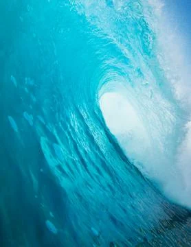 Blue ocean wave Stock Photos