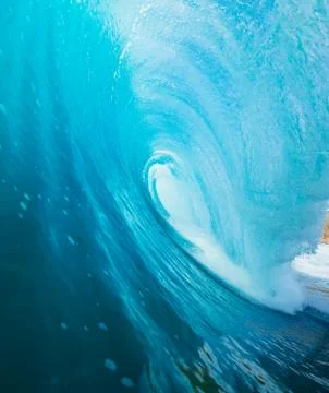 Blue ocean wave Stock Photos