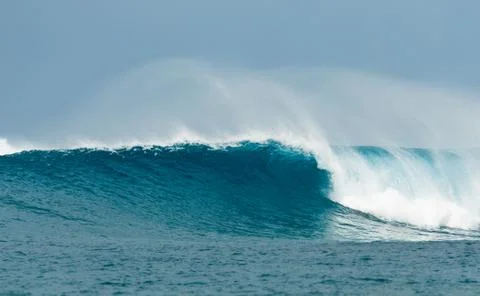 Blue ocean wave Stock Photos