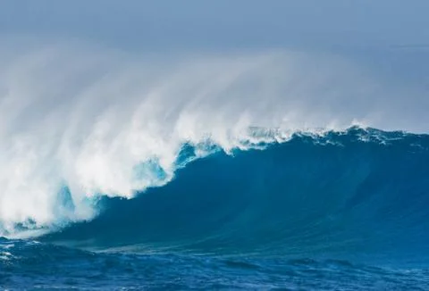 Blue ocean wave Stock Photos