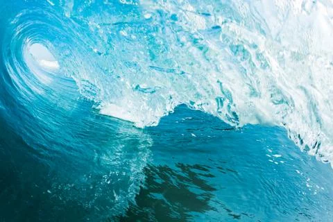 Blue ocean wave Stock Photos