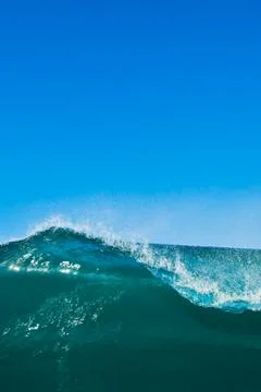 Blue ocean wave Stock Photos