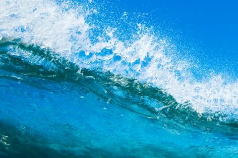 Blue ocean wave Stock Photos