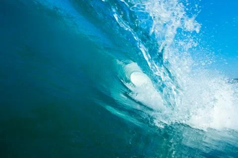 Blue ocean wave Stock Photos