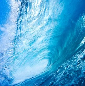 Blue ocean wave Stock Photos