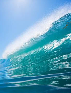 Blue ocean wave Foto stock