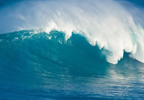 Blue ocean wave Stock Photos
