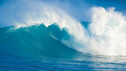 Blue ocean wave Stock Photos