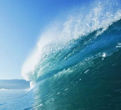 Blue ocean wave Stock Photos